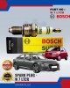 Spark Plug (4 Pieces)-Volkswagen Golf III-Audi A6-Nissan AD-BOSCH-W 7 LTCR Spark Plug & Plug Cables image