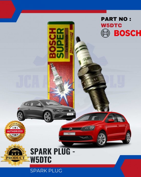 BOSCH Spark Plug - VOLKSWAGEN POLO-COUPE 1.3 - 4PCS - W5DTC Spark Plug & Plug Cables image