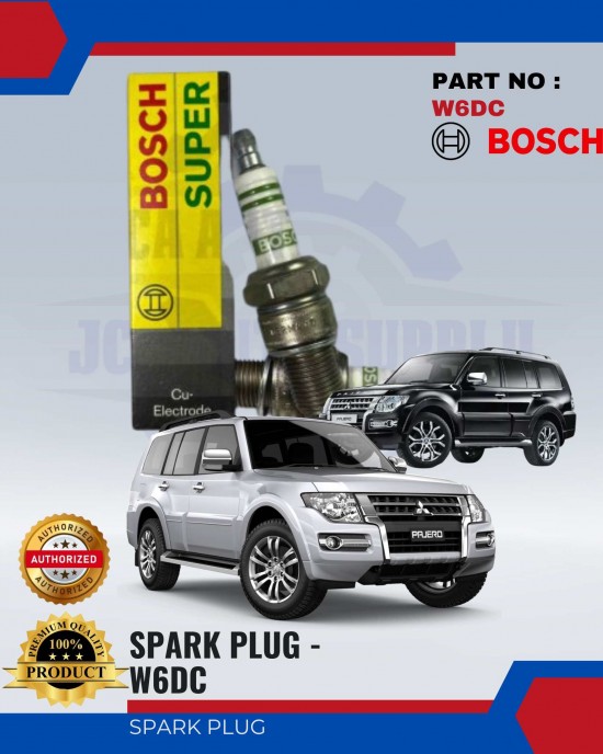 BOSCH Spark Plug - Mitsubishi-Pajero-Turbo - 1Pcs - W6DC Spark Plug & Plug Cables image