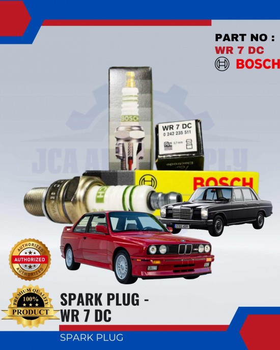 SPARK PLUG BOSCH (4PCS) - BMW E12,E30,E21-MERCEDES BENZ 115 - WR 7 DC Spark Plug & Plug Cables image