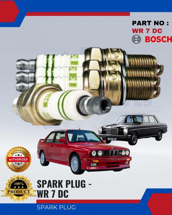 SPARK PLUG BOSCH (4PCS) - BMW E12,E30,E21-MERCEDES BENZ 115 - WR 7 DC Spark Plug & Plug Cables image