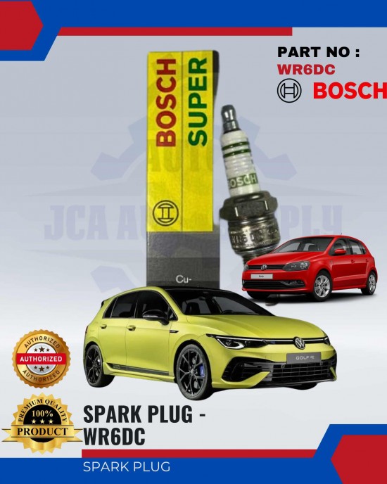 BOSCH Spark Plug - Volkswagen-Golf-Polo - 4PCS - WR6DC Spark Plug & Plug Cables image