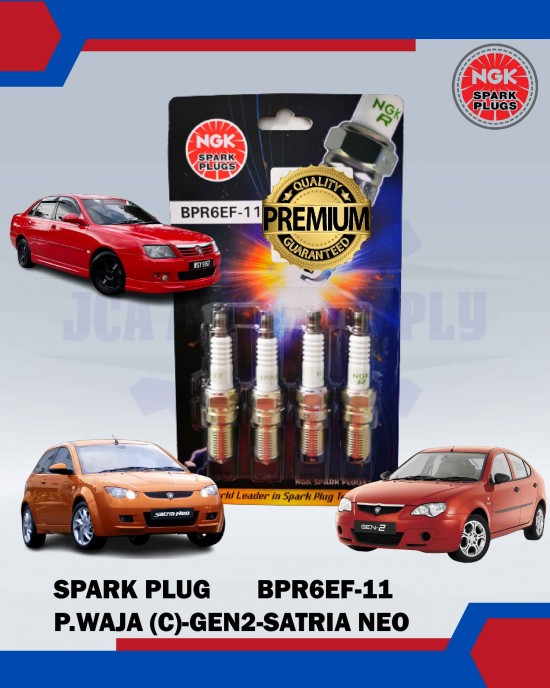 BPR6EF-11 NGK SPARK PLUG PERSONA-WAJA CAMPRO-SATRIA NEO-SAGA BLM-FLX-EXORA Spark Plug & Plug Cables image