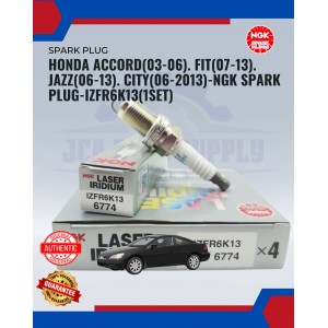 Honda Accord (03-06). Fit (07-13). Jazz (06-13). City (06-2013)-NGK Spark Plug-IZFR6K13(1SET)