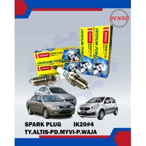 Iridium Spark Plug-Toyota Altis-Vios-Perodua Myvi-Proton Waja-DENSO-IK20#4 / 5304#4