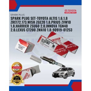 Toyota Lexus NX200. Altis ZRE142. Harrier ZSU60.Vios NCP150.Wish ZGE20. Yaris NSP151 Original Irridium Spark Plug Set-90919-01253-SC20HR11