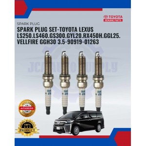 Toyota Lexus LS250.LS460.GS300.GYL20.RX450H.GGL25.Vellfire GGH30 Spark Plug Set-90919-01263-FK20HBR8