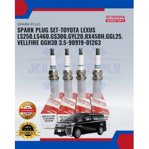 Toyota Lexus LS250.LS460.GS300.GYL20.RX450H.GGL25.Vellfire GGH30 Spark Plug Set-90919-01263-FK20HBR8