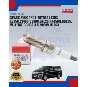 Toyota Double Iridium Spark Plug-Lexus GS250-IS300-LS460-RX450H-Mark II GRX130-90919-01263-90919-01249-FK20HBR8-IKBH20TT Toyota Double Iridium Spark Plug-Lexus GS250-IS300-LS460-RX450H-Mark II GRX130-90919-01263-90919-01249-FK20HBR8-IKBH20TT
