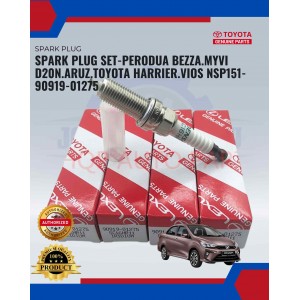 Perodua Bezza.Myvi D20N.Aruz.Toyota Harrier.Vios NSP151 Spark Plug Set- 90919-01275-SC16HR11