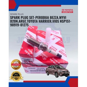 Perodua Bezza.Myvi D20N.Aruz.Toyota Harrier.Vios NSP151 Spark Plug Set- 90919-01275-SC16HR11