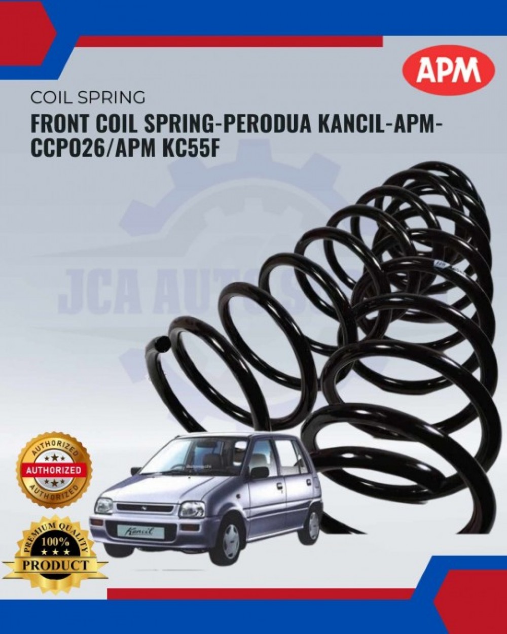 Spring Kancil Perodua Kancil-Front Coil Spring-APM-CCPO26/APM KC66F | JCA AUTO SUPPLY
