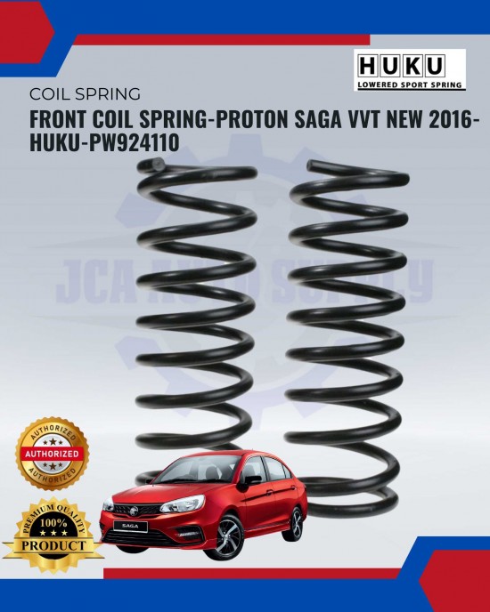 Proton Saga VVT-Front Coil Spring-HUKU-PW924110 Coil Spring image