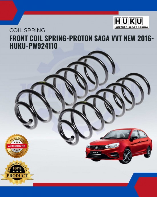 Proton Saga VVT-Front Coil Spring-HUKU-PW924110 Coil Spring image