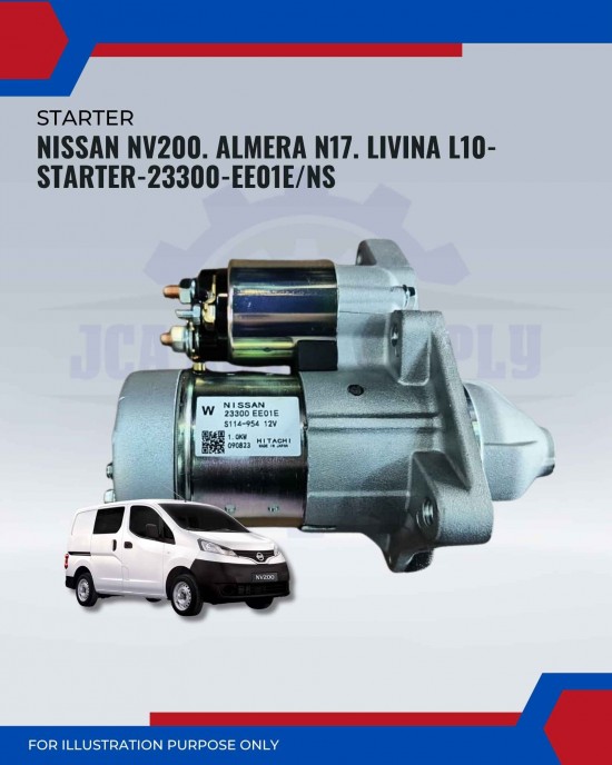 Starter Assy-Nissan NV200-Almera N17-Livina L10-23300-EE01E Starter Assy-Nissan NV200-Almera N17-Livina L10-23300-EE01E