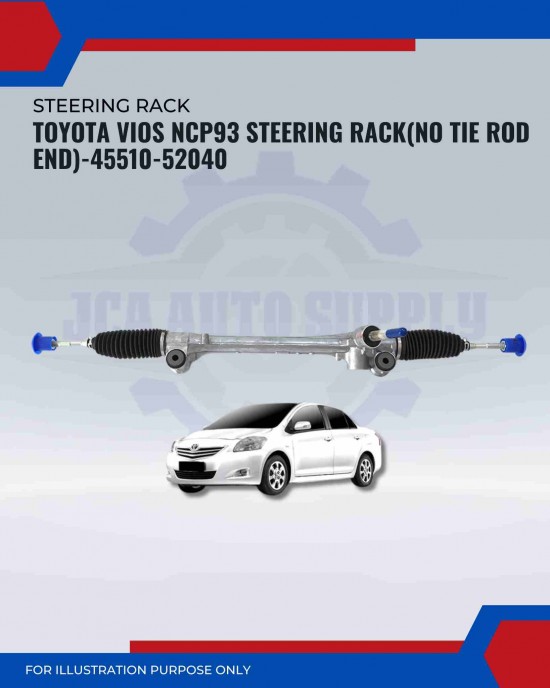 Steering Rack-Toyota Vios NCP93 (No Tie Rod End)-45510-52040-Anshin