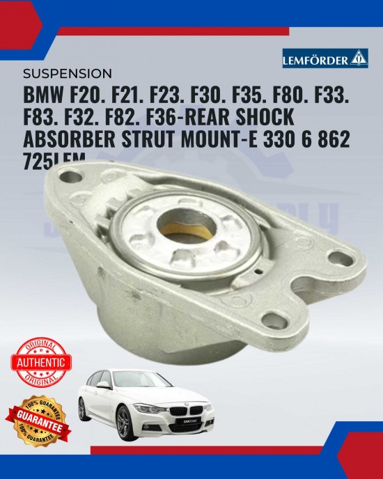 Showing image for BMW F20. F21. F23. F30. F35. F80. F33. F83. F32. F82. F36-Rear Shock Absorber Strut Mount-E 330 6 862 725LEM BMW F20. F21. F23. F30. F35. F80. F33. F83. F32. F82. F36-Rear Shock Absorber Strut Mount-E 330 6 862 725LEM Suspension Part image