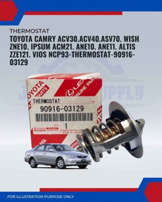 Thermostat-Toyota Camry ACV30-ACV40-ASV70-ZNE10-ACM21-ANE10-ANE11-ZZE121-Vios NCP93-90916-03129