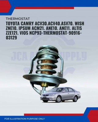 Thermostat-Toyota Camry ACV30-ACV40-ASV70-ZNE10-ACM21-ANE10-ANE11-ZZE121-Vios NCP93-90916-03129
