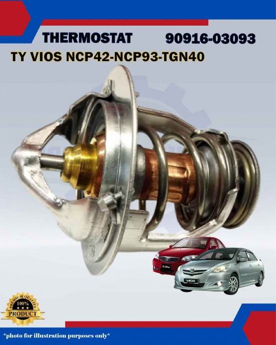 Thermostat Toyota Vios NCP42-NCP93-Innova TGN40-Fortuner TGN51-90916-03093 Thermostat Toyota Vios NCP42-NCP93-Innova TGN40-Fortuner TGN51-90916-03093
