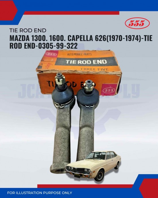 Mazda 1300. 1600. Capella 626(1970-1974)-Tie Rod End-0305-99-322