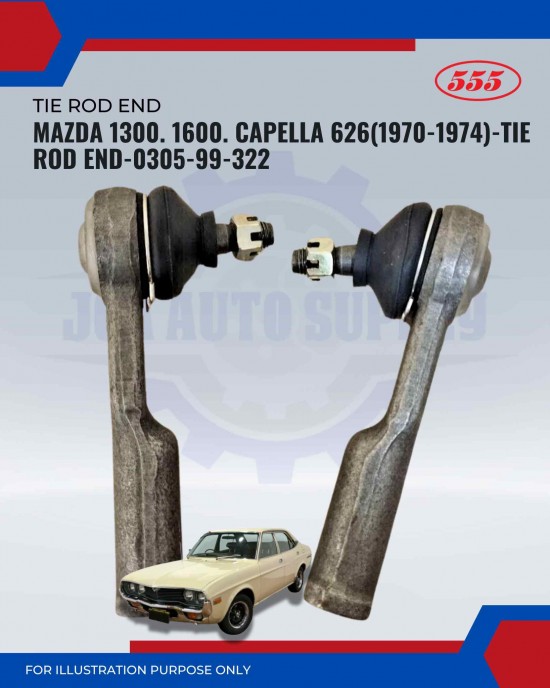 Mazda 1300. 1600. Capella 626(1970-1974)-Tie Rod End-0305-99-322