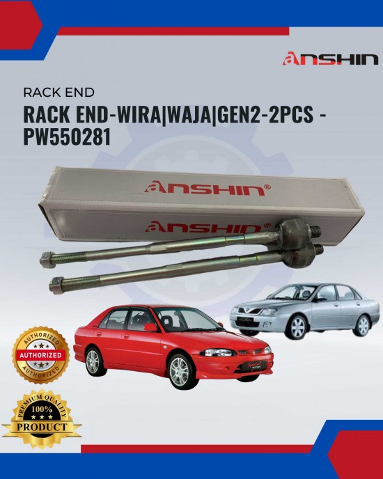 Proton Wira Waja Gen2 Steering Rack End Set-Anshin-PW550281 Rack End-Tie Rod End image