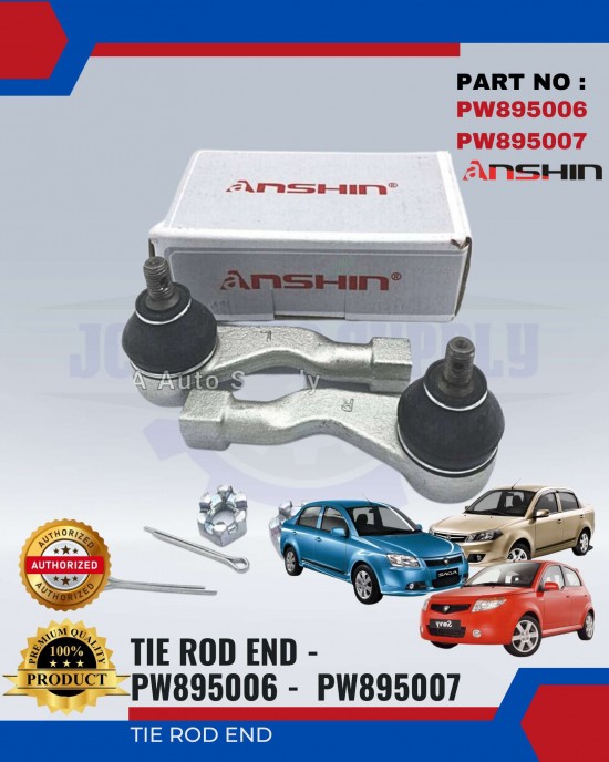 Proton Saga BLM-FL-FLX-Savvy Tie Rod End Set-Anshin-PW895007 Rack End-Tie Rod End image