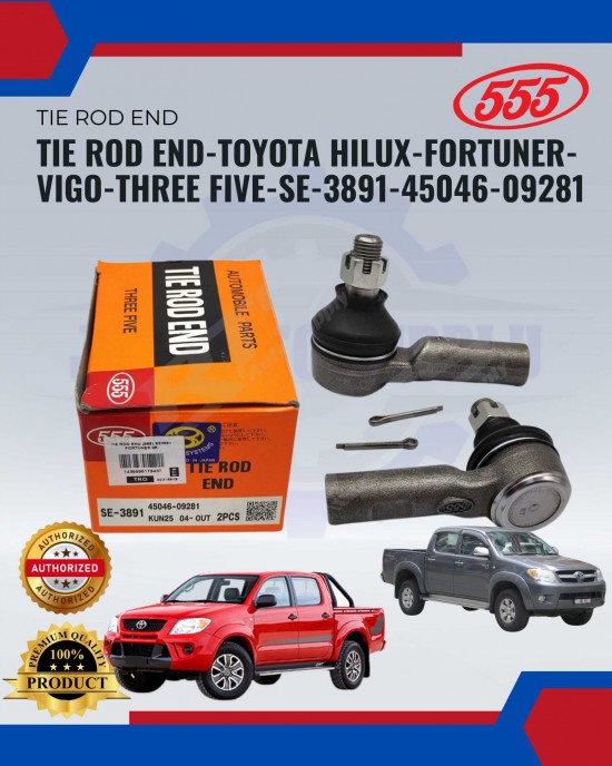 Tie Rod End-Toyota Hilux-Fortuner-Vigo-Three Five-SE-3891-45046-09281-Per set Absorber-Suspension Parts image