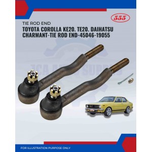 Toyota Corolla KE20. TE20. Daihatsu Charmant-Tie Rod End-45046-19055 Toyota Corolla KE20. TE20. Daihatsu Charmant-Tie Rod End-45046-19055