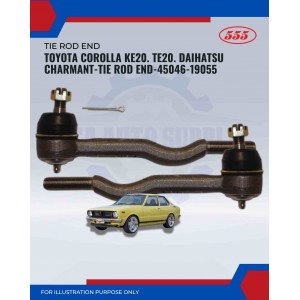 Toyota Corolla KE20. TE20. Daihatsu Charmant-Tie Rod End-45046-19055