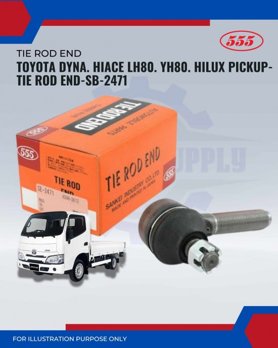 Toyota Dyna. Hiace LH80. YH80. Hilux Pickup-Tie Rod End-SE-2471 Toyota Dyna. Hiace LH80. YH80. Hilux Pickup-Tie Rod End-SE-2471
