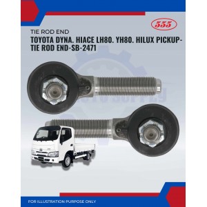 Toyota Dyna. Hiace LH80. YH80. Hilux Pickup-Tie Rod End-SE-2471 Toyota Dyna. Hiace LH80. YH80. Hilux Pickup-Tie Rod End-SE-2471
