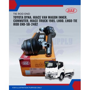 Toyota Dyna. Hiace Van Wagon Inner. Commuter, Hiace Truck 1985. LH80. LH60-Tie Rod End-SE-2482 