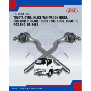 Toyota Dyna. Hiace Van Wagon Inner. Commuter, Hiace Truck 1985. LH80. LH60-Tie Rod End-SE-2482 Toyota Dyna. Hiace Van Wagon Inner. Commuter, Hiace Truck 1985. LH80. LH60-Tie Rod End-SE-2482