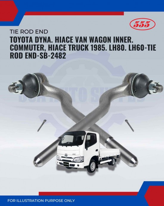 Toyota Dyna. Hiace Van Wagon Inner. Commuter, Hiace Truck 1985. LH80. LH60-Tie Rod End-SE-2482 Toyota Dyna. Hiace Van Wagon Inner. Commuter, Hiace Truck 1985. LH80. LH60-Tie Rod End-SE-2482