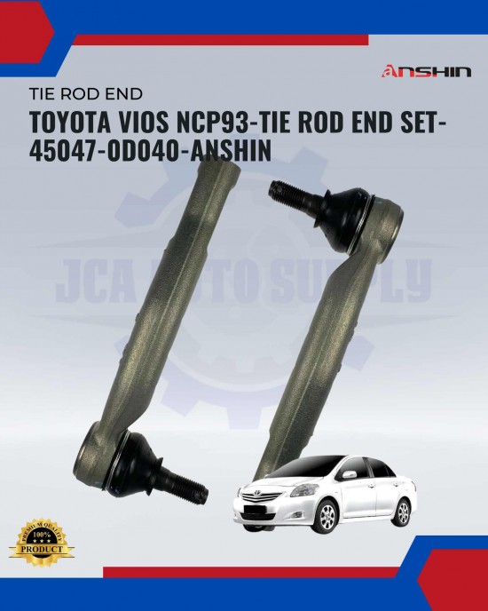 Showing image for Toyota Vios Ncp93-Tie Rod End Set-45047-0D040-Anshin Toyota Vios Ncp93-Tie Rod End Set-45047-0D040-Anshin Rack End-Tie Rod End image