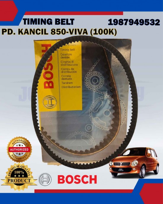 Timing Belt-Perodua Kancil 850-Viva (100K)-BOSCH-1987949532-103MY19 Belts, Hoses & Pulleys image