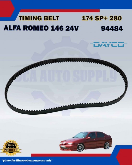 Timing Belt-Alfa Romeo 146 24V-94484-174SP+280