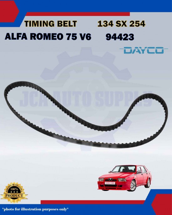 Timing Belt-Alfa Romeo 75 V6 2.5cc 3.0cc-94423-134SX254