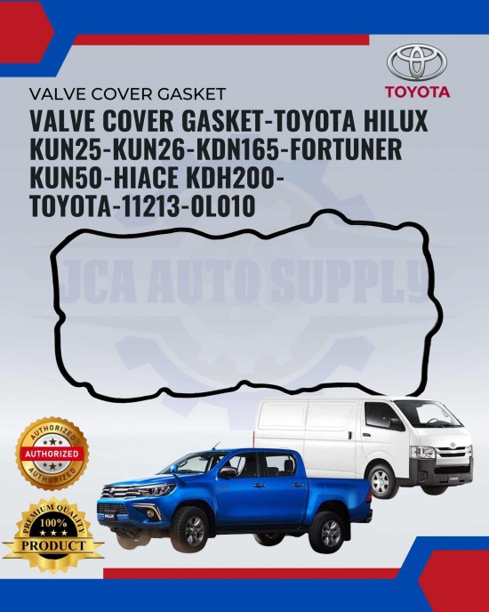 Showing image for Valve Cover Gasket-Toyota Hilux KUN25-KUN26-KDN165-Fortuner KUN50-HIACE KDH200-Toyota-11213-0L010 Valve Cover Gasket-Toyota Hilux KUN25-KUN26-KDN165-Fortuner KUN50-HIACE KDH200-Toyota-11213-0L010 image