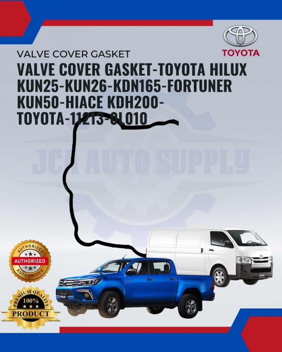 Showing image for Valve Cover Gasket-Toyota Hilux KUN25-KUN26-KDN165-Fortuner KUN50-HIACE KDH200-Toyota-11213-0L010 Valve Cover Gasket-Toyota Hilux KUN25-KUN26-KDN165-Fortuner KUN50-HIACE KDH200-Toyota-11213-0L010 image