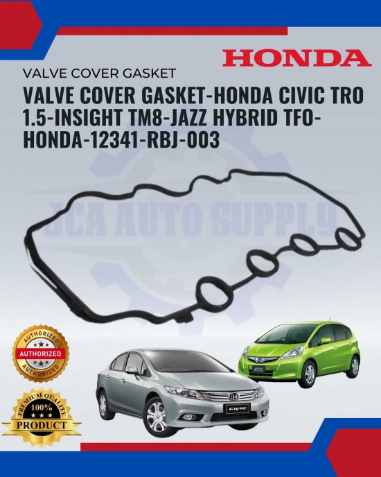 Showing image for Valve Cover Gasket-Honda Civic TRO 1.5-Insight TM8-Jazz Hybrid TFO-HONDA-12341-RBJ-003 Valve Cover Gasket-Honda Civic TRO 1.5-Insight TM8-Jazz Hybrid TFO-HONDA-12341-RBJ-003 image