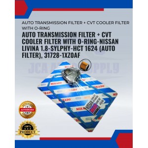 Auto Transmission Filter + CVT Cooler Filter with O-Ring-Nissan Livina 1.8-Sylphy-HCT 1624 (Auto Filter), 31728-1XZ0AF
