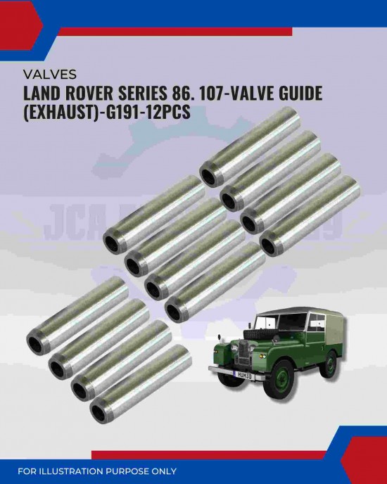 Exhaust Valve Guide Set (12pcs)-Land Rover 86 Series-107 Series-G191 Exhaust Valve Guide Set (12pcs)-Land Rover 86 Series-107 Series-G191
