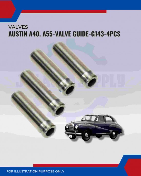 Exhaust Valve Guide Set (4pcs)-Austin A40-A50-A55-G143 Exhaust Valve Guide Set (4pcs)-Austin A40-A50-A55-G143