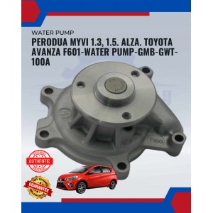 Perodua Myvi 1.3, 1.5. Alza. Toyota Avanza F601-Water Pump-GMB-GWT-100A