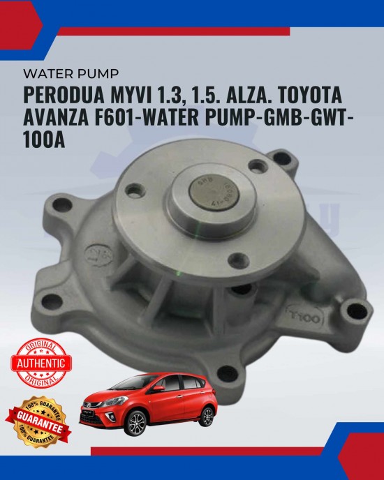 Showing image for Perodua Myvi 1.3, 1.5. Alza. Toyota Avanza F601-Water Pump-GMB-GWT-100A Perodua Myvi 1.3, 1.5. Alza. Toyota Avanza F601-Water Pump-GMB-GWT-100A Water Pump / Water Pump Pipe image
