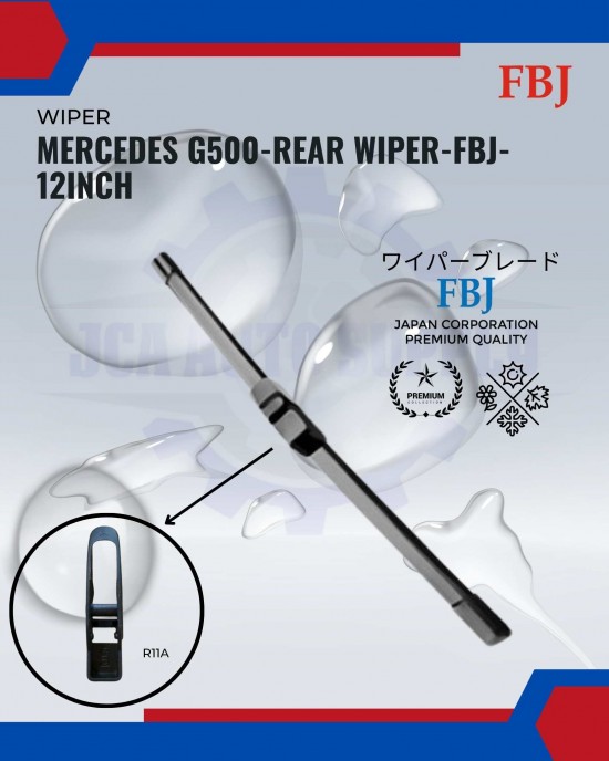 Showing image for Mercedes G500 2004-2017-Rear Wiper-FBJ-12inch Mercedes G500 2004-2017-Rear Wiper-FBJ-12inch WIPER-WIPER TANK MOTOR-WIPER NOZZLE image