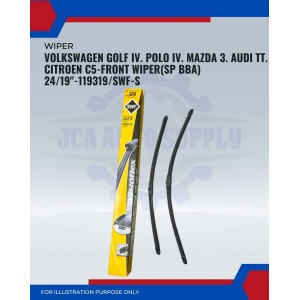 Front Wiper (SP BBA)-Volkswagen Golf IV. Polo IV. Mazda 3. Audi TT. Citroen C5-24/19inch-119319/SWF-S